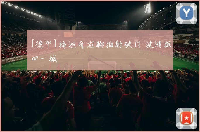 [德甲]梅迪奇右脚抽射破门 波鸿扳回一城